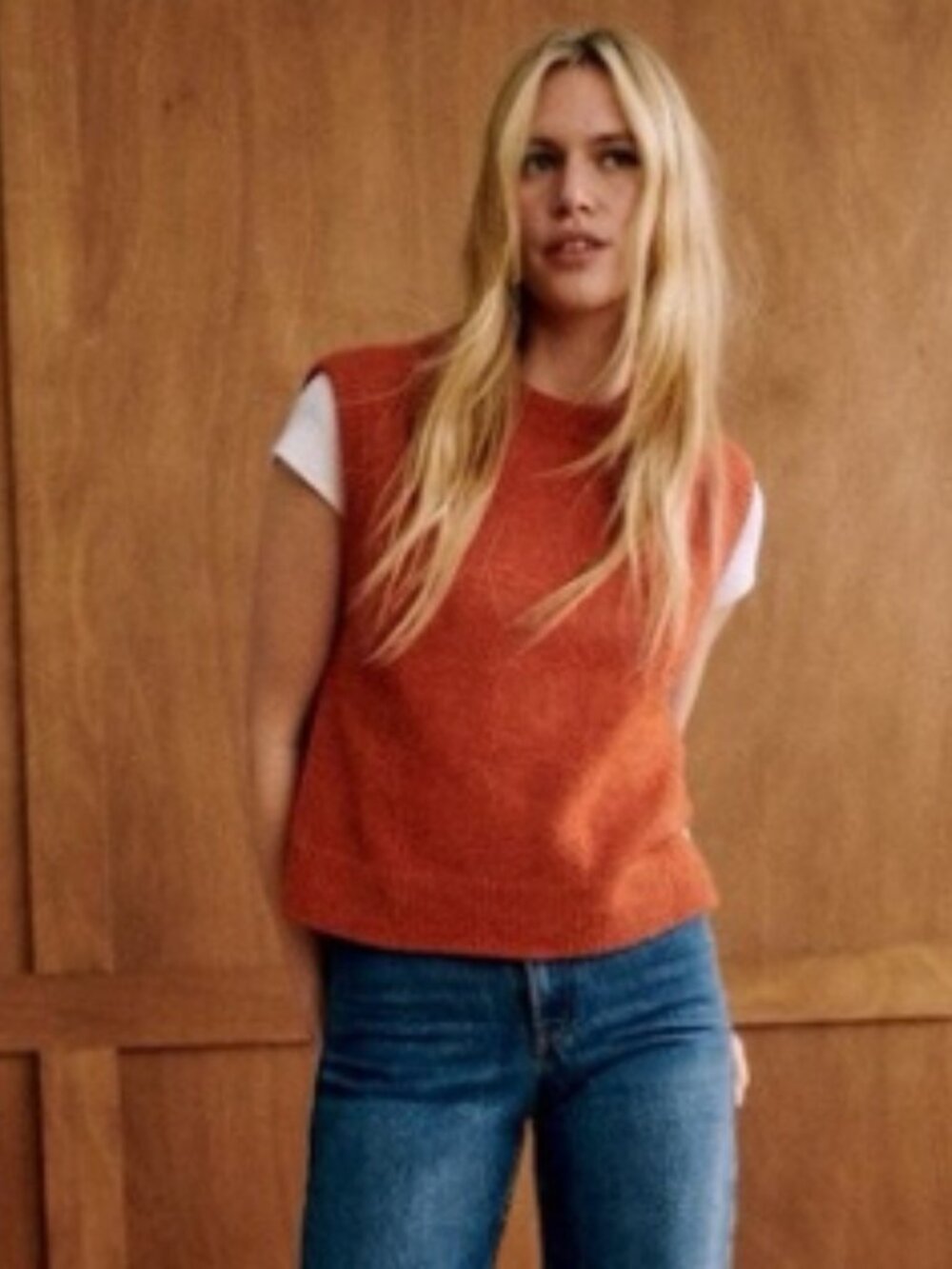 Sezane Samuel Jumper Copper Size Small